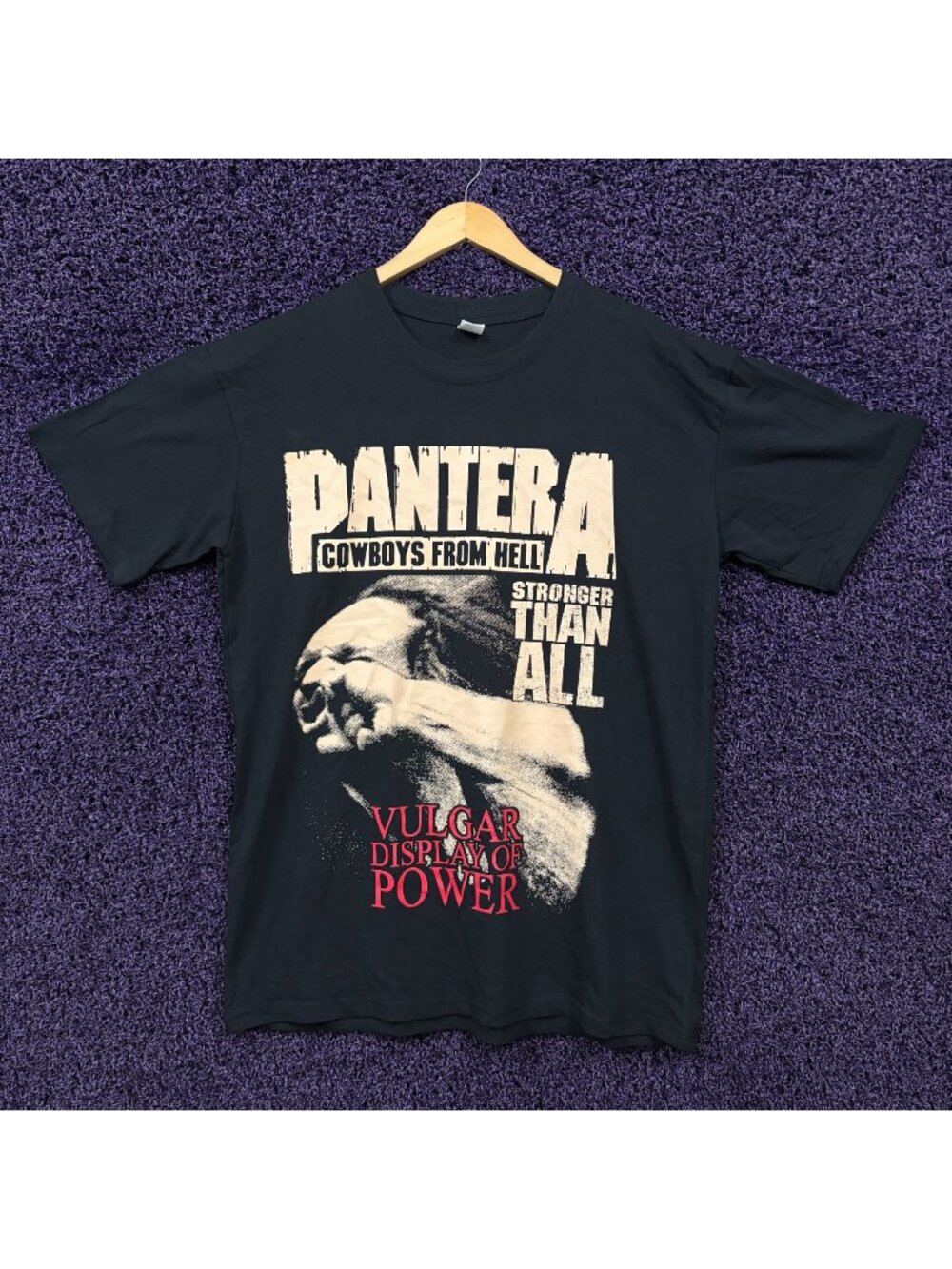 Pantera Vulgar Display of Power Album Heavy Metal T-Shirt XL